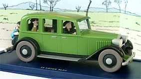 Tintin Cars Le Lotus Bleu - Tenten Araba - Yeşil Limousine 1/43