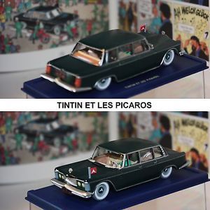 Tintin Cars Et Les Picaros - Tenten Araba - Siyah 1/43