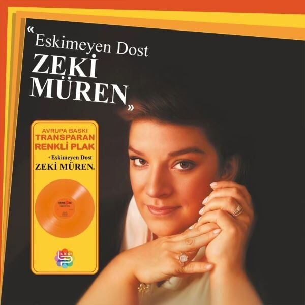 Zeki Müren Eskimeyen Dost Renkli Plak LP