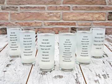 Eski Istanbul Kabadayıları Rakı Bardak Seti 6'lı