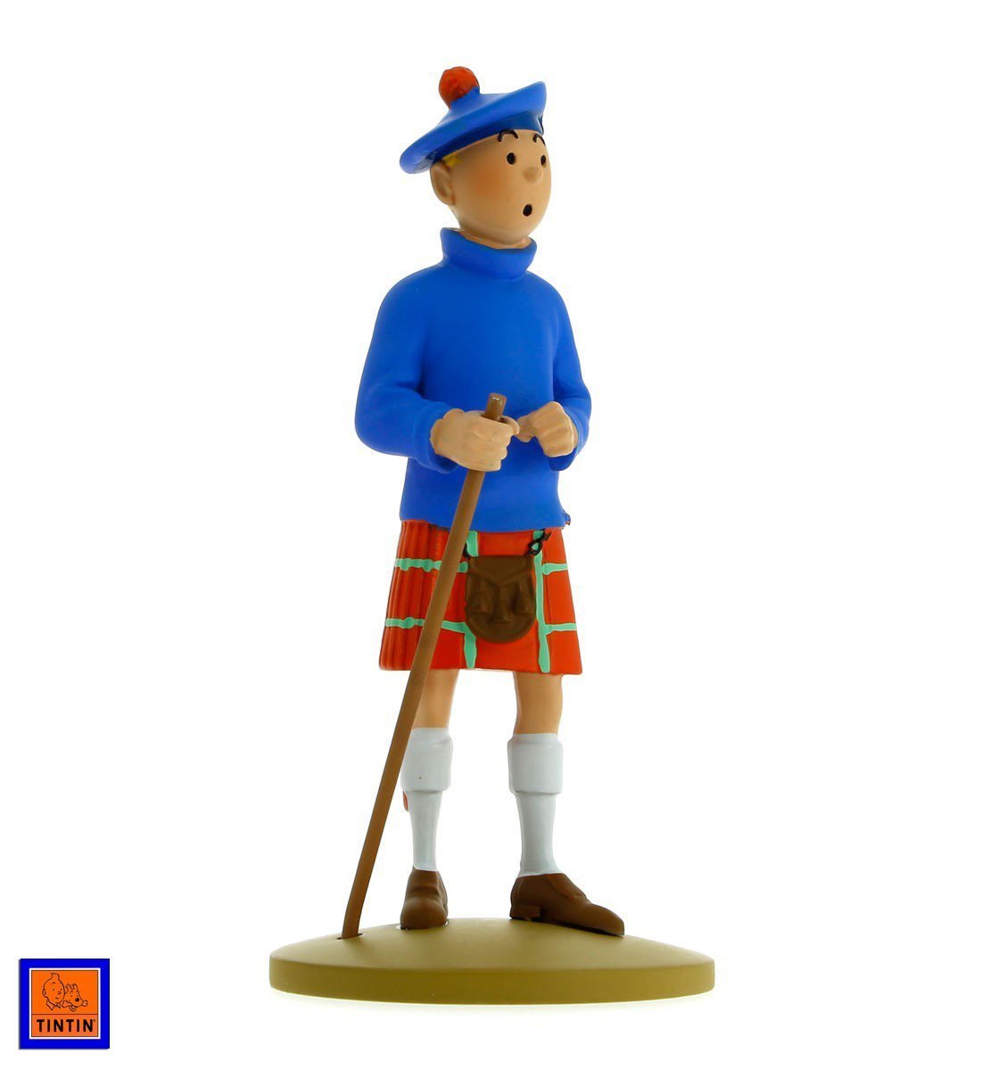 Tintin In A Kilt Resin Figure - Tenten İskoçyalı Figür - Tintin-Tenten