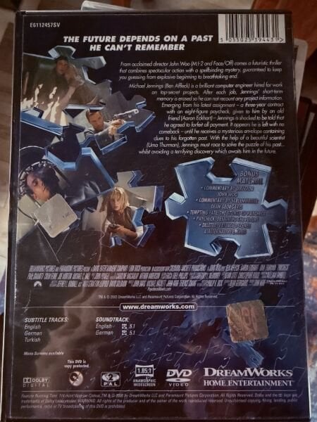 PAYCHECK - HESAPLAŞMA - DVD