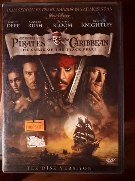 PIRATES OF THE CARIBBEAN - THE CURSE OF THE BLACK PEARL - KARAYİP KORSANLARI - DVD