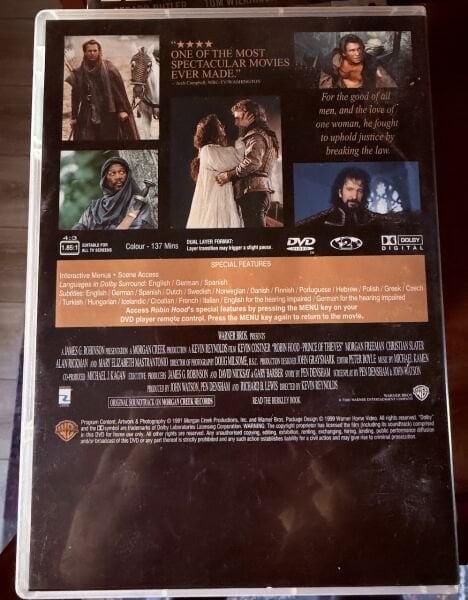 ROBIN HOOD - PRINCE OF THIEVES - DVD