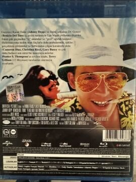 BLU RAY - FEAR AND LOATHING IN LAS VEGAS - VEGASTA KORKU VE NEFRET