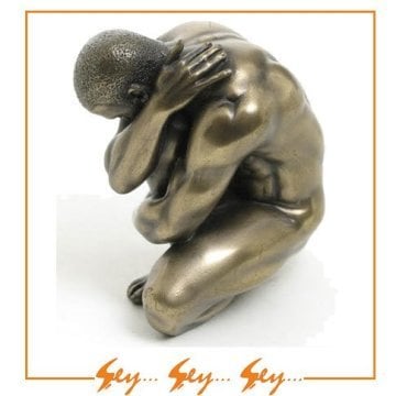 Wise Body Bronz İnsan Temalı Modern Biblo Küçük