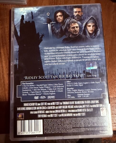 KINGDOM OF HEAVEN - CENNET'İN KRALLIĞI - DVD - 2 DISC SPECIAL EDITION